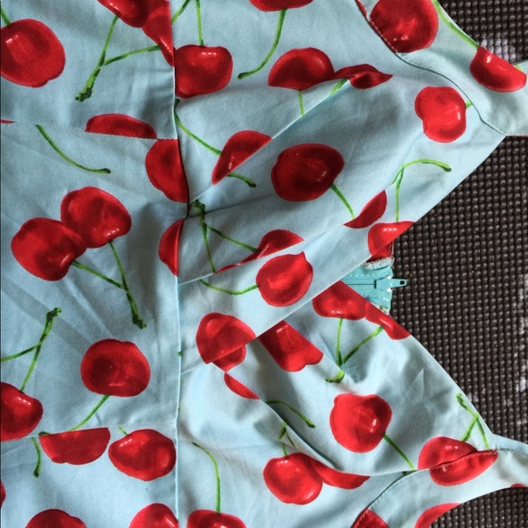 SOLD Pinup Style Cherry Dress - Picture 6 of 7